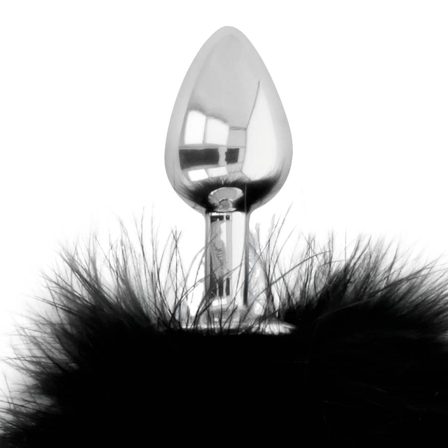 Darkness – Extra Anal Buttplug mit Schwanz Schwarz 7 Cm