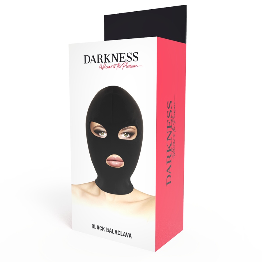 Darkness Bondage Bdsm-submission-maske, Mund Und Augen Schwarz