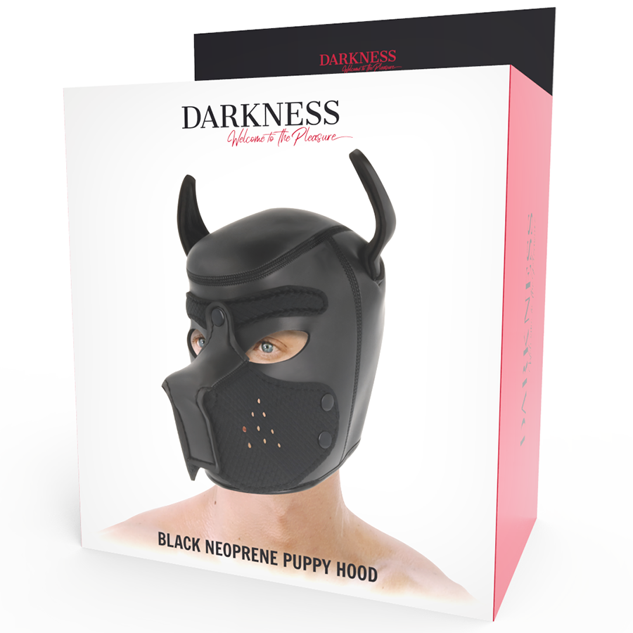 Darkness Bondage Neopren-hundemaske Mit Abnehmbarer Maule M