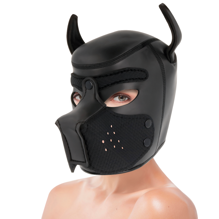 Darkness Bondage Neopren-hundemaske Mit Abnehmbarer Maule M