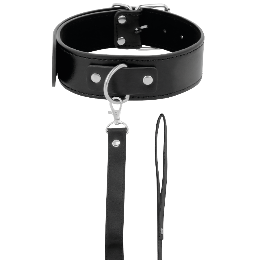 Darkness Bondage Posture-halskette Mit Lederkette
