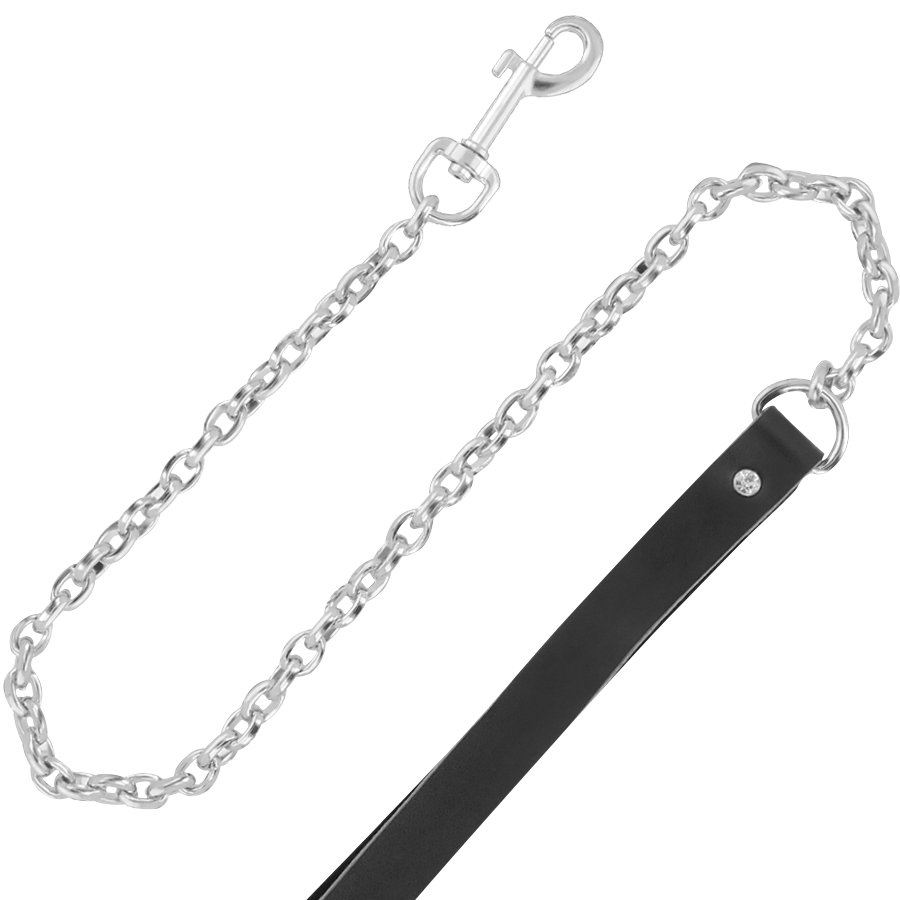 Darkness Bondage Hochwertige Leder-halskette Mit Leine