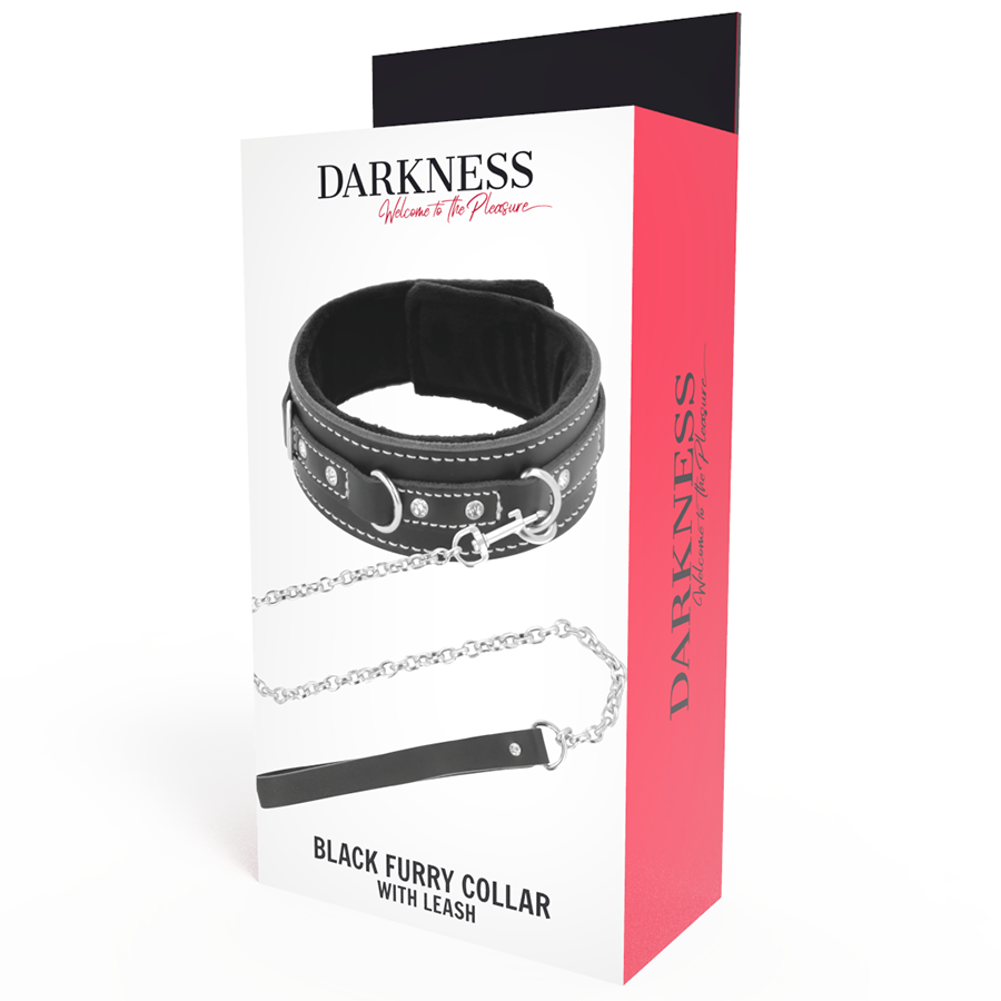 Darkness Bondage Hochwertige Leder-halskette Mit Leine