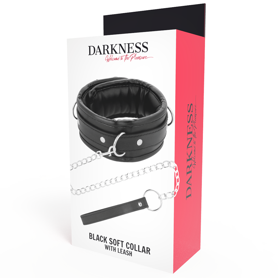 Darkness Bondage Weiche Leder-halskette Mit Kette