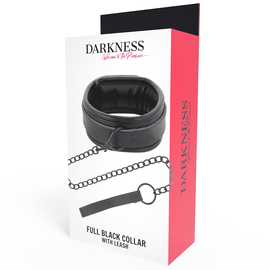Darkness Bondage Schwarze Halskette Mit Kette