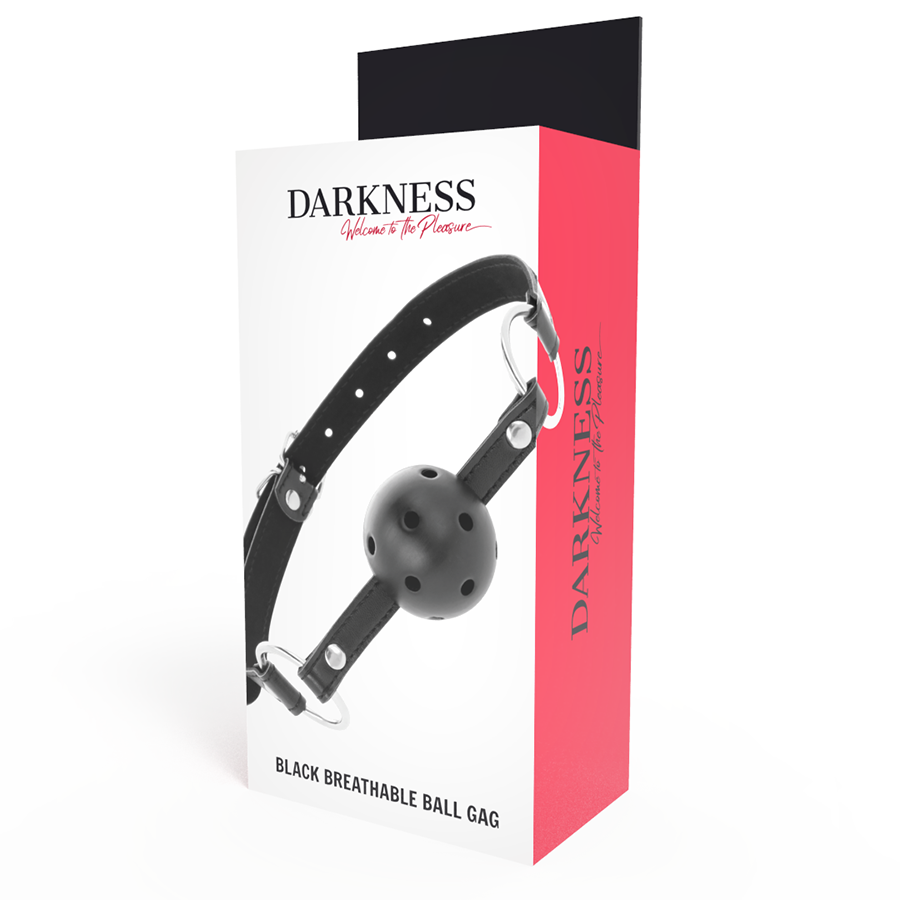 Darkness Bondage Schwarzer Atmungsaktiver Knebel