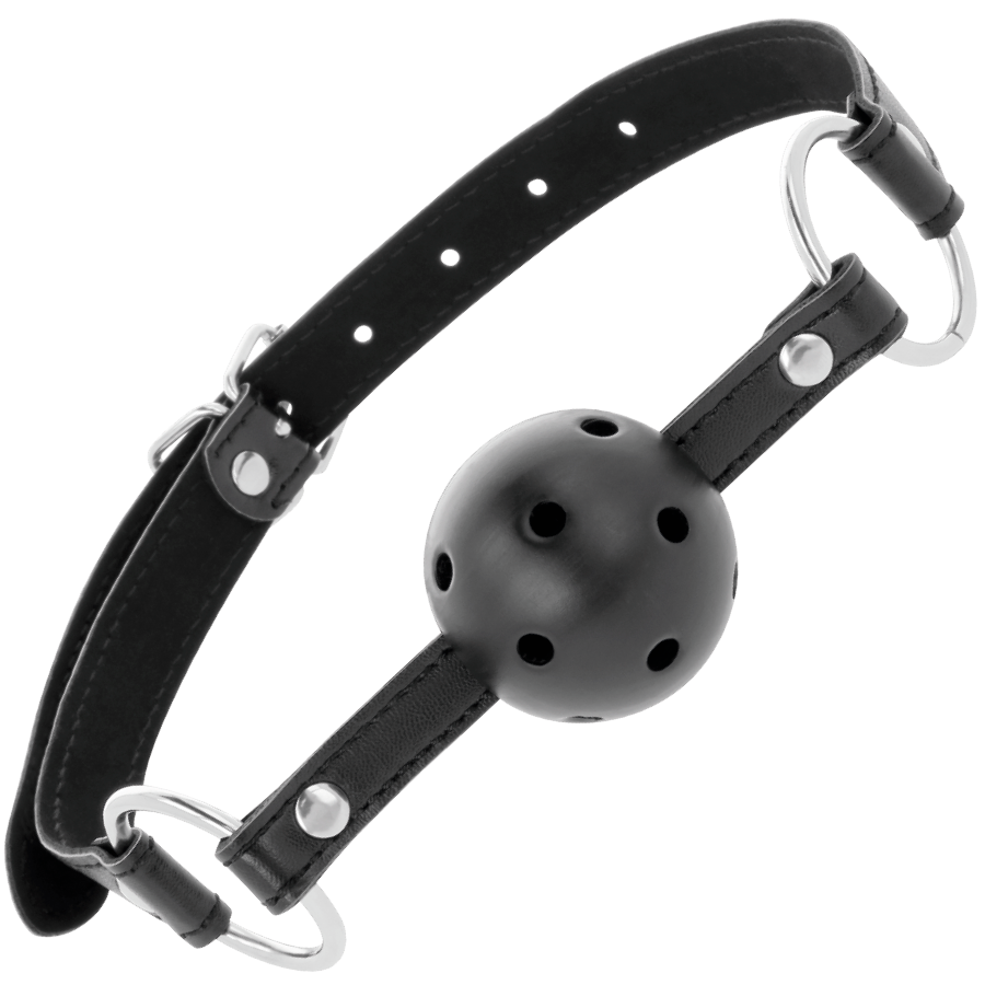 Darkness Bondage Schwarzer Atmungsaktiver Knebel