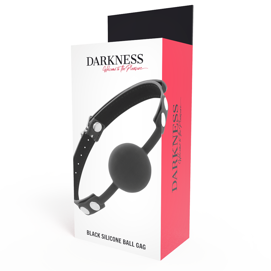 Darkness Bondage Knebel Aus Schwarzem Silikon