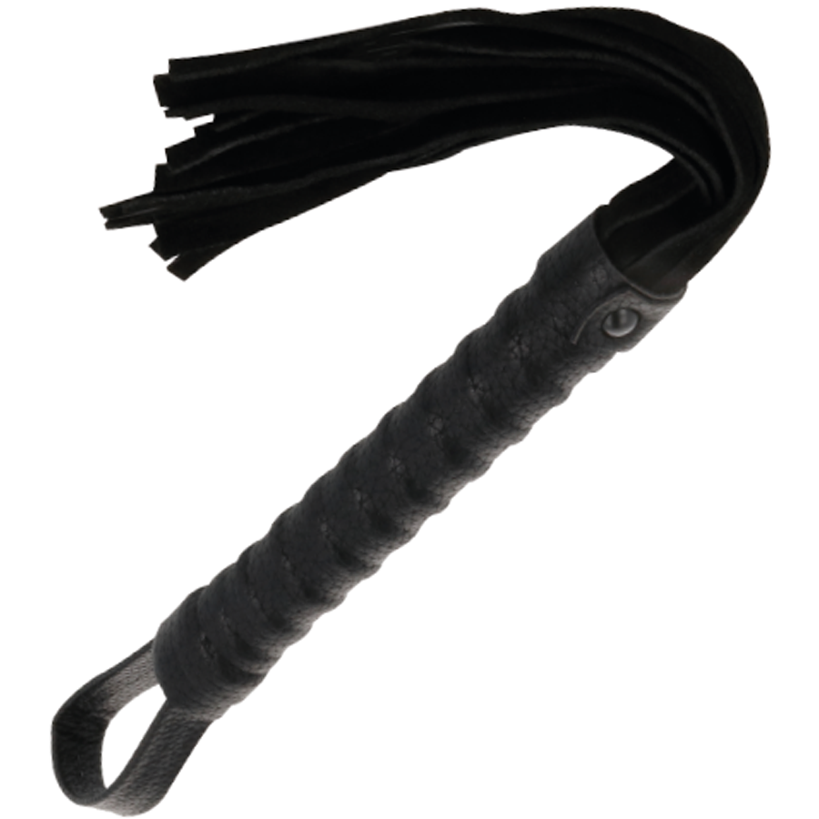 Darkness Sensations Schwarze Bondage-peiste Mit Ledergriff