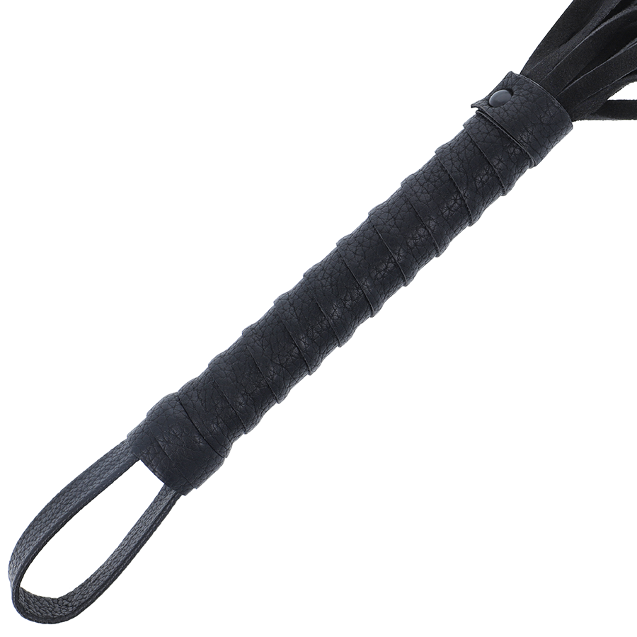 Darkness Sensations Schwarze Bondage-peiste Mit Ledergriff