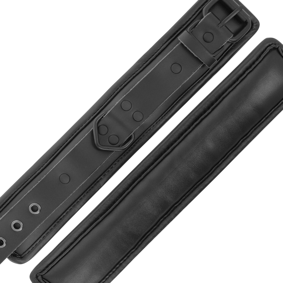 Darkness Bondage Verstellbare Knöchel-handschellen Aus Schwarzem Leder