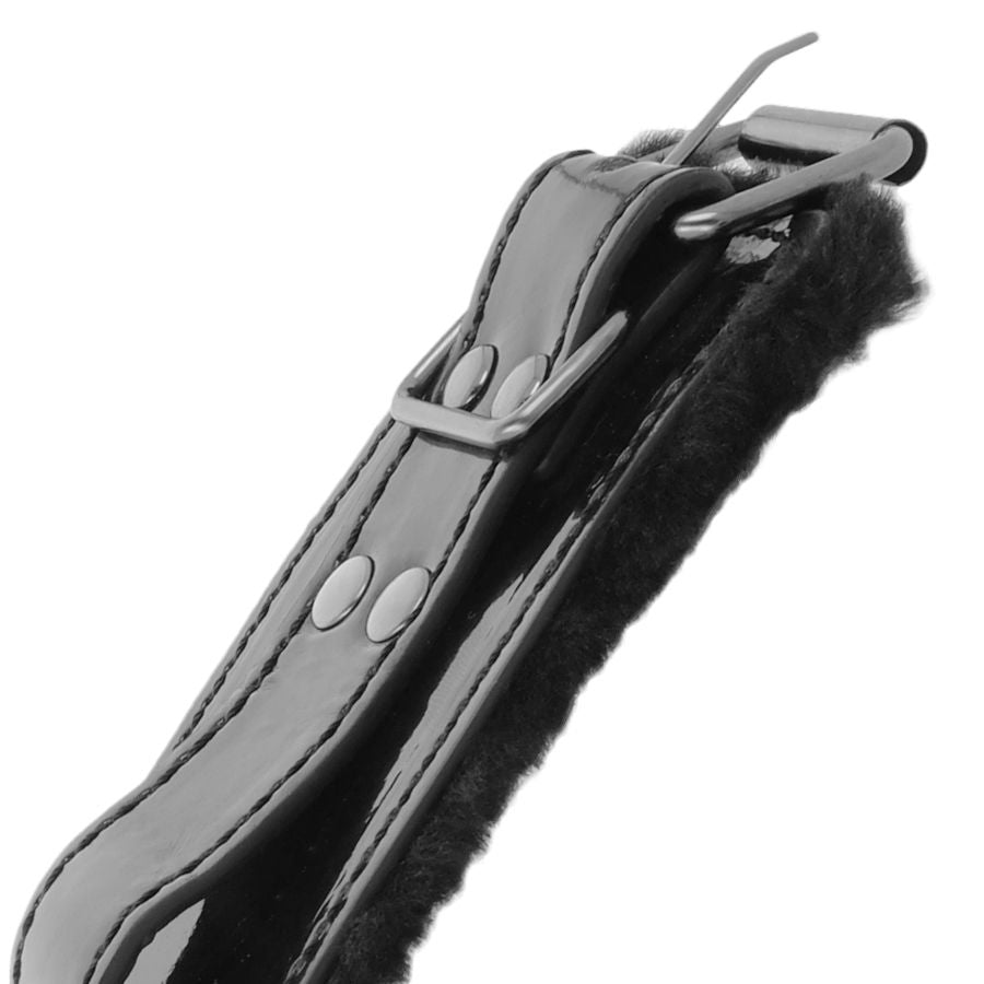 Darkness Bondage Schwarze, Verstellbare Lederhandschellen Mit...