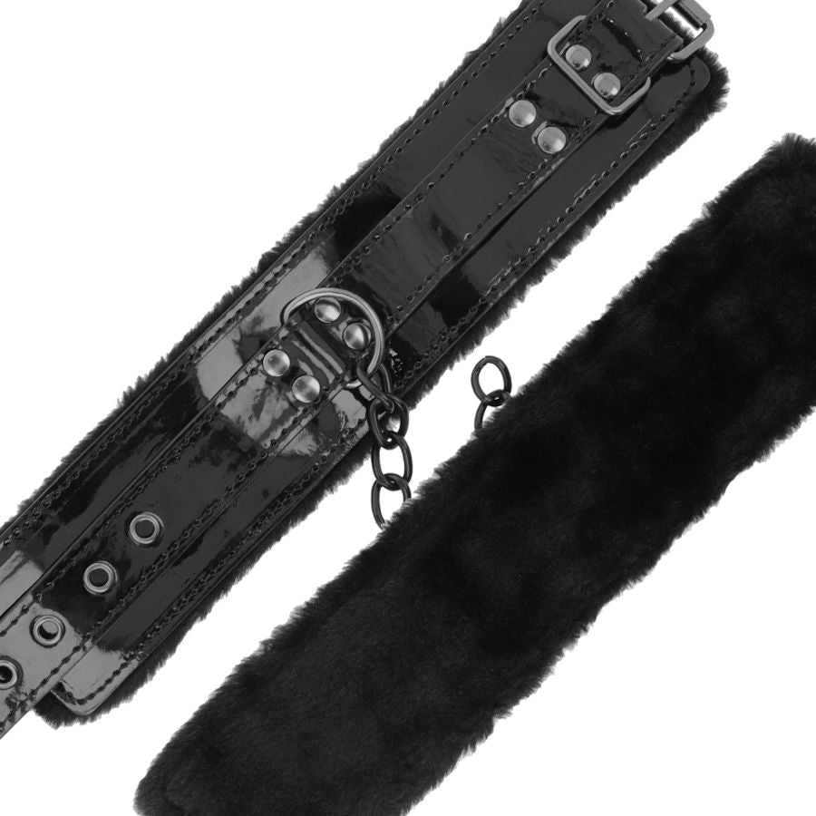 Darkness Bondage Schwarze, Verstellbare Lederhandschellen Mit...