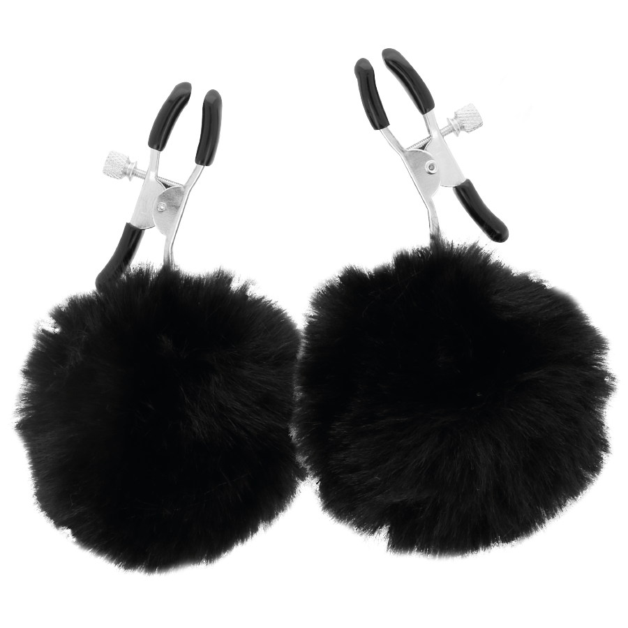 Darkness – Nippelklammern mit Pom Poms 1