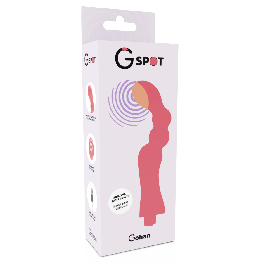 G-Spot Gohan Vibrator Hellrot