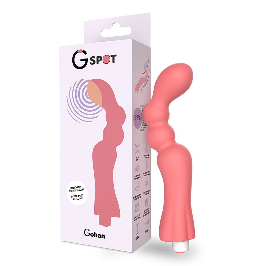 G-Spot Gohan Vibrator Hellrot