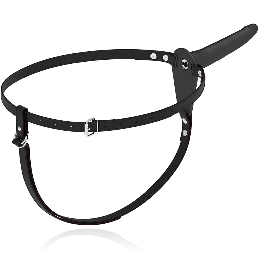 Fetish Submissive Harness Schwarzer Silikonvibrator 15 CM