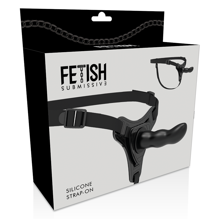 Fetish Submissive Harness Schwarzer Silikon-g-spot 16 CM