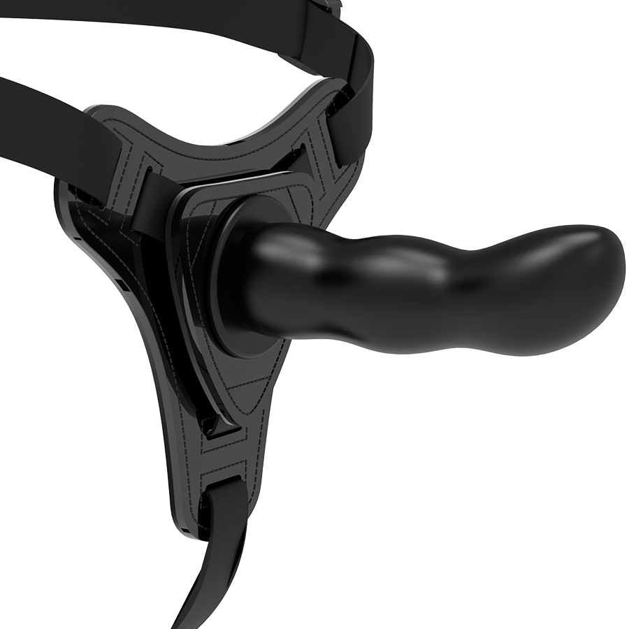 Fetish Submissive Harness Schwarzer Silikon-g-spot 16 CM