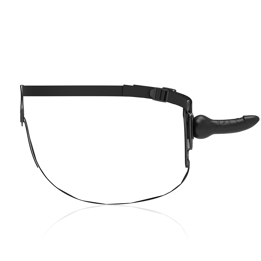 Fetish Submissive Harness Realistisches Schwarzes Silikon 16 CM