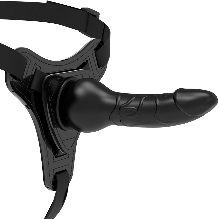 Fetish Submissive Harness Realistisches Schwarzes Silikon 16 CM