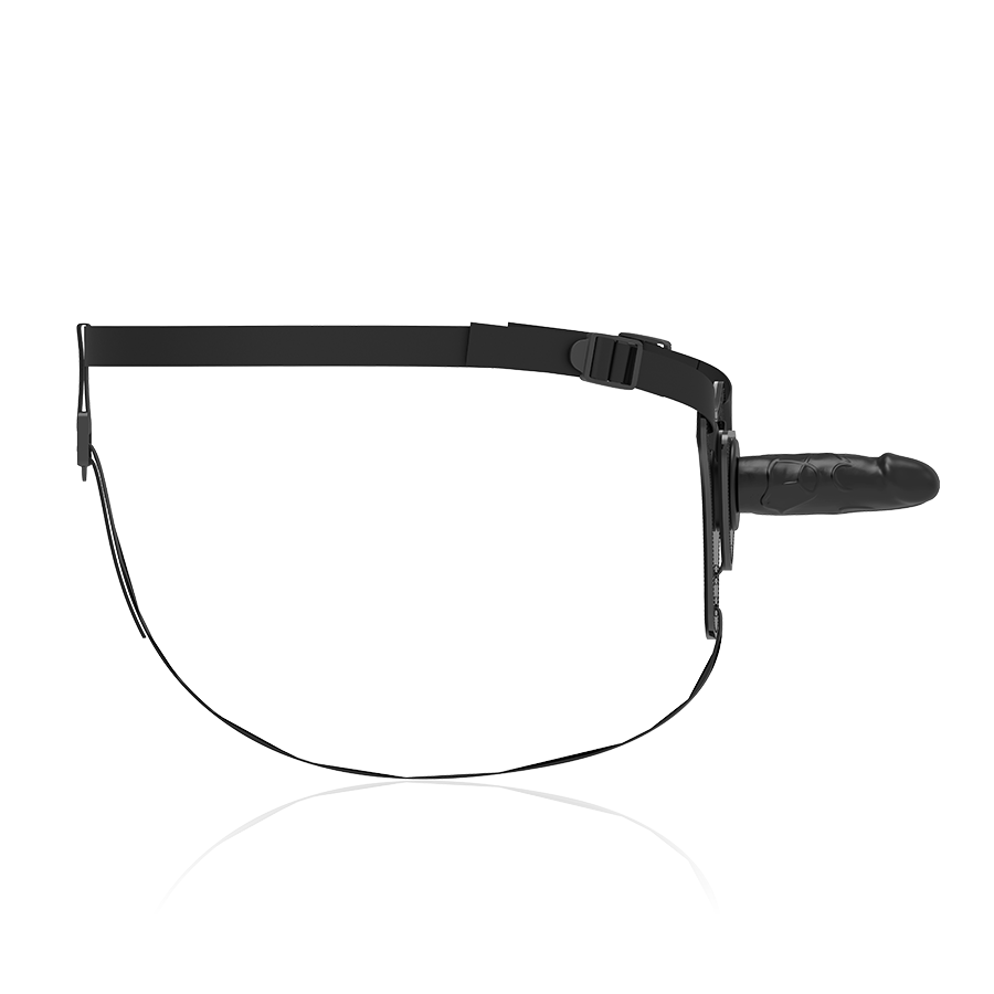 Fetish Submissive Harness Realistisches Schwarzes Silikon 15 CM