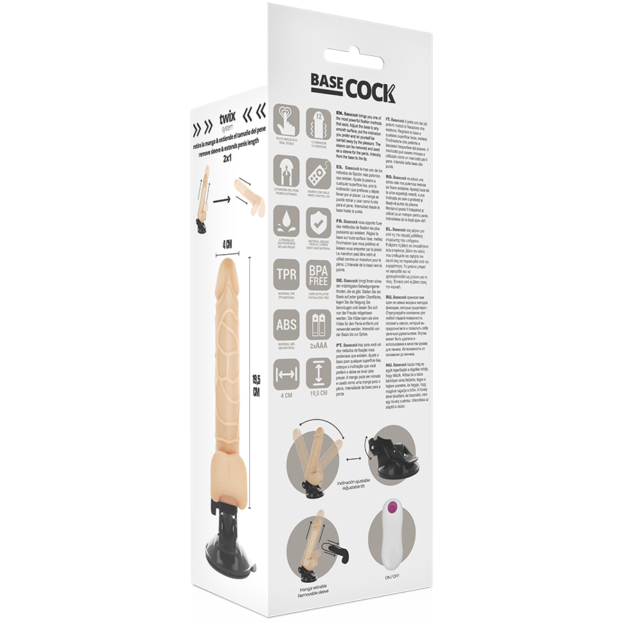 Basecock Realistischer Vibrator Mit Fernbedienung Natürlich Mit...