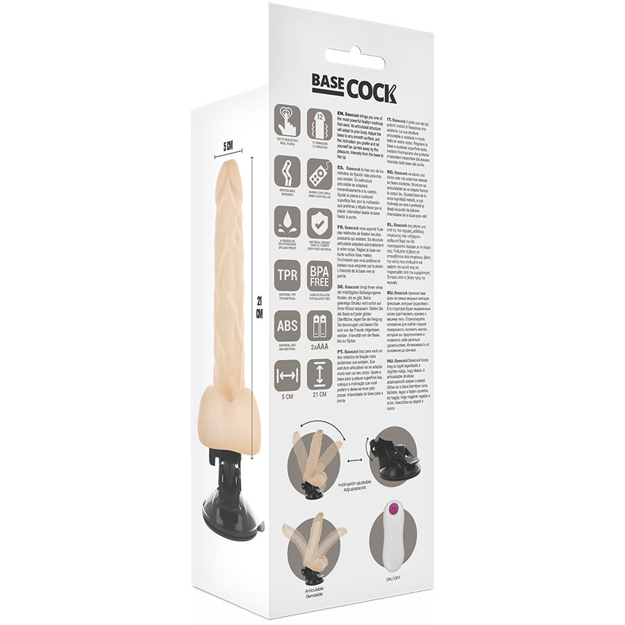 Basecock Artikulierbarer Vibrator Natürlich Mit Fernbedienung 21...