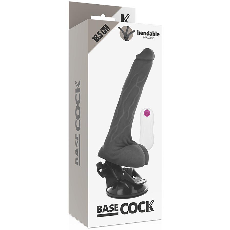 Basecock Artikulierbarer Vibrator Mit Fernbedienung Schwarz 18.5...