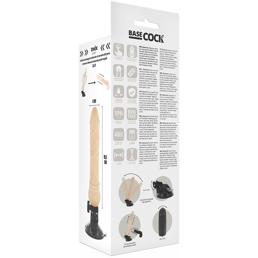 Basecock Realistischer Vibrator Mit Fernbedienung Natürlicher 19.5...