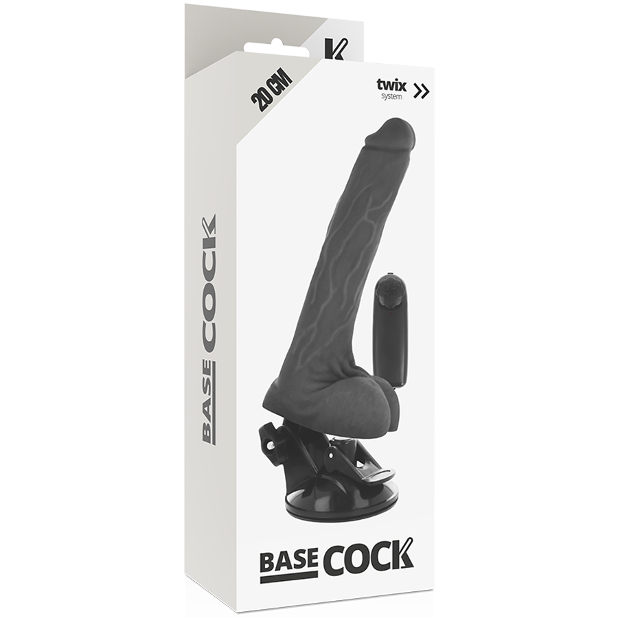 Basecock Realistischer Vibrator Mit Fernbedienung Schwarz Mit...