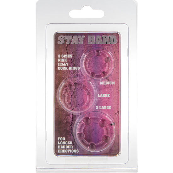 Seven Creations Set Aus Drei Rosa Penisringen