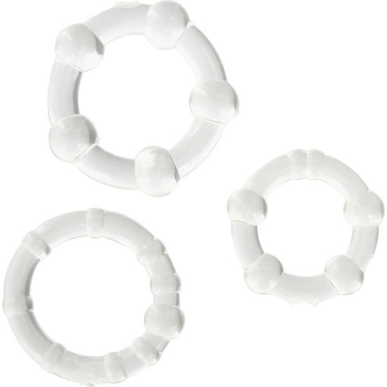 Seven Creations Set Aus Drei Transparenten Penisringen