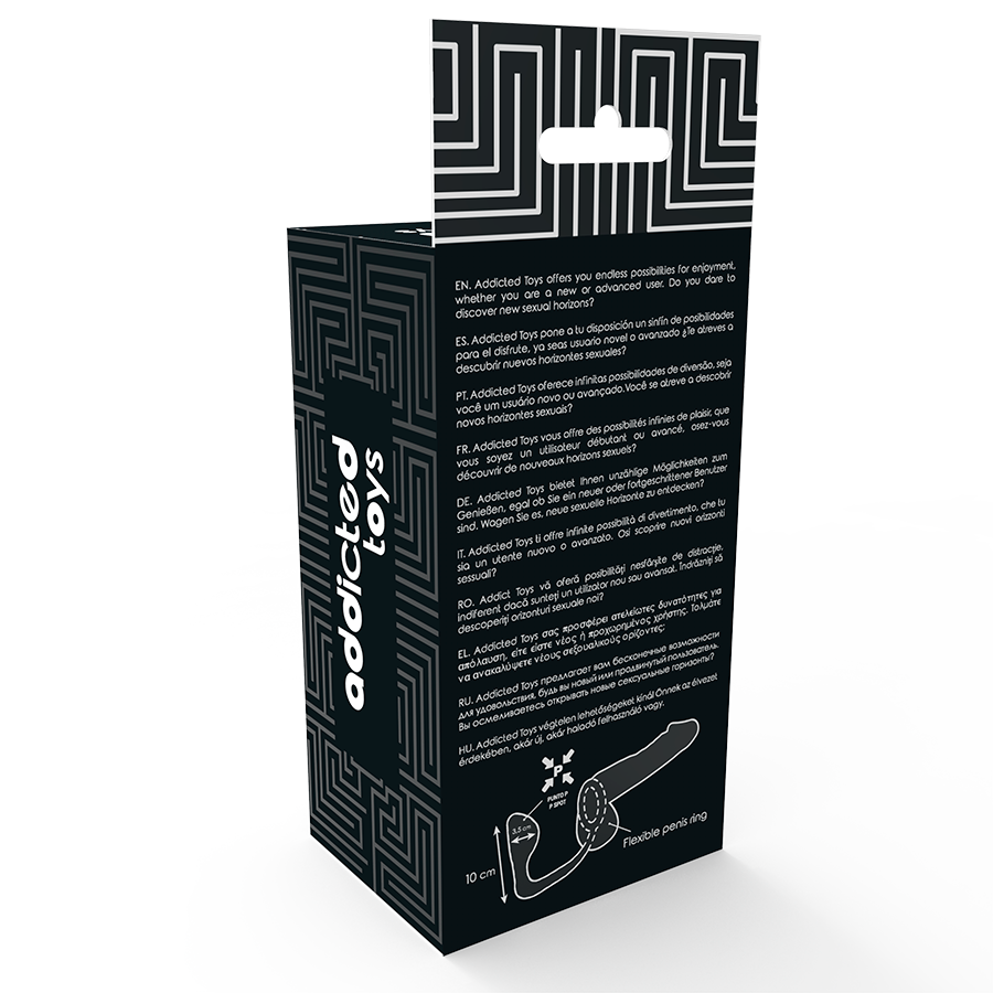 Addicted Toys Analplug Mit Schwarzem Penisring