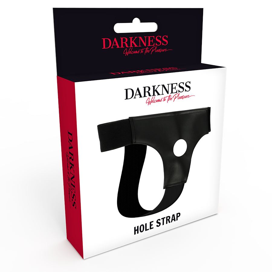 Darkness Strap-on Geschirr mit Öffnung – Einheitsgröße