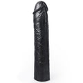 Hung System Realistischer Dildo Schwarz Farbe Benny 25,5 CM