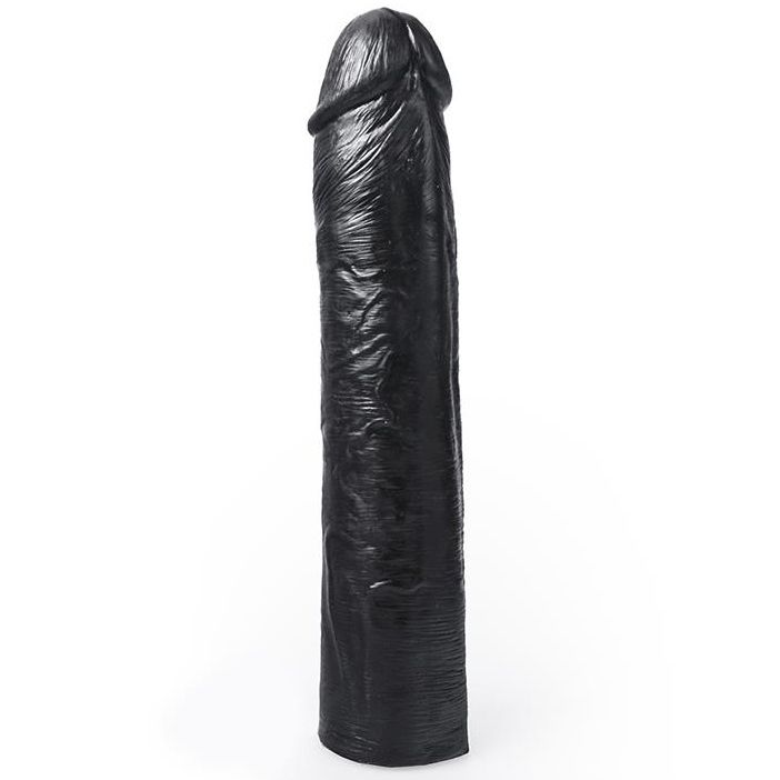 Hung System Realistischer Dildo Schwarz Farbe Benny 25,5 CM