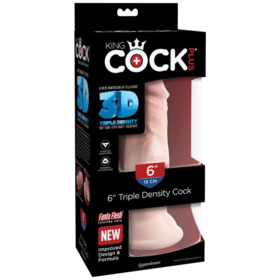 King Cock Plus King Cock - Dreifacher Dichtehahn 15 CM