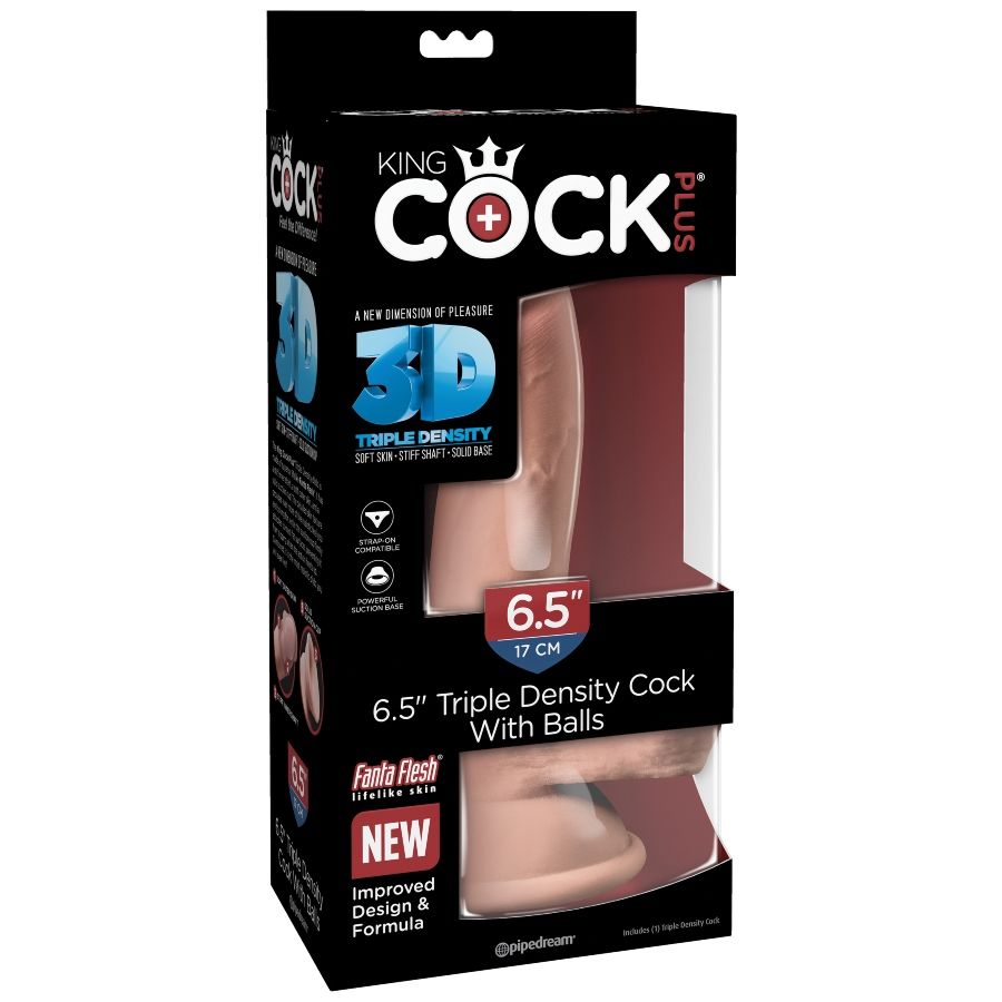 King Cock Plus King Cock - Dreifacher Dichtehahn 14 CM
