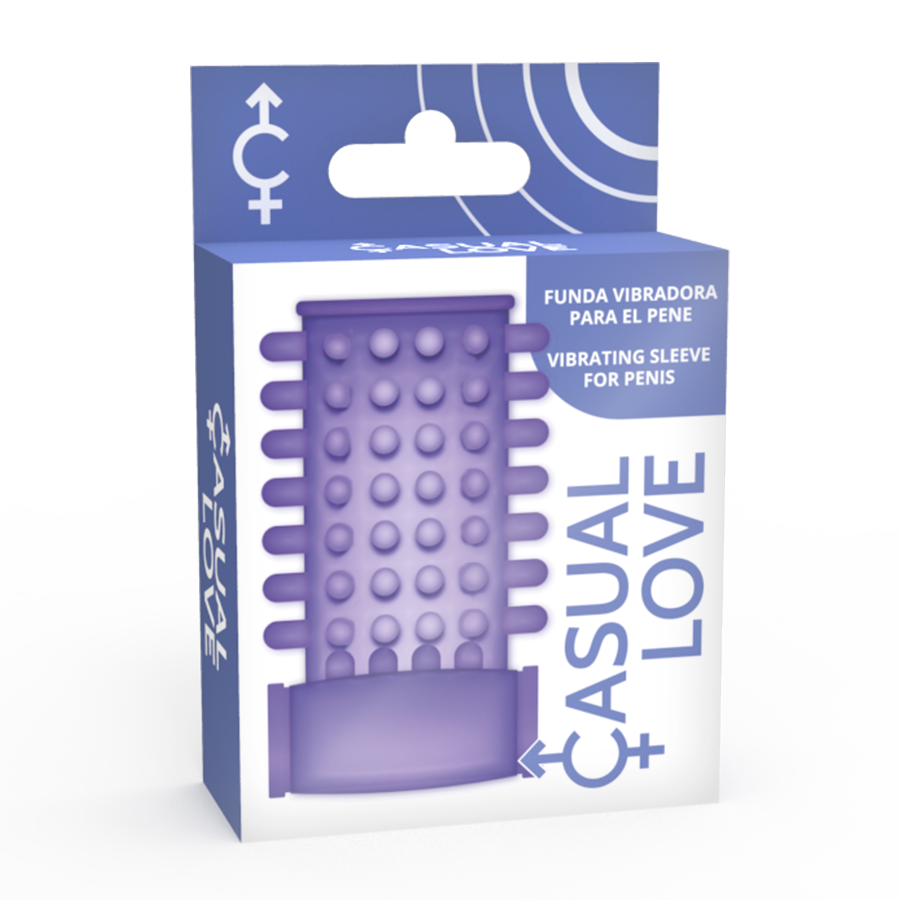 Casual Love Ring lila Vibrator Penis Abdeckung