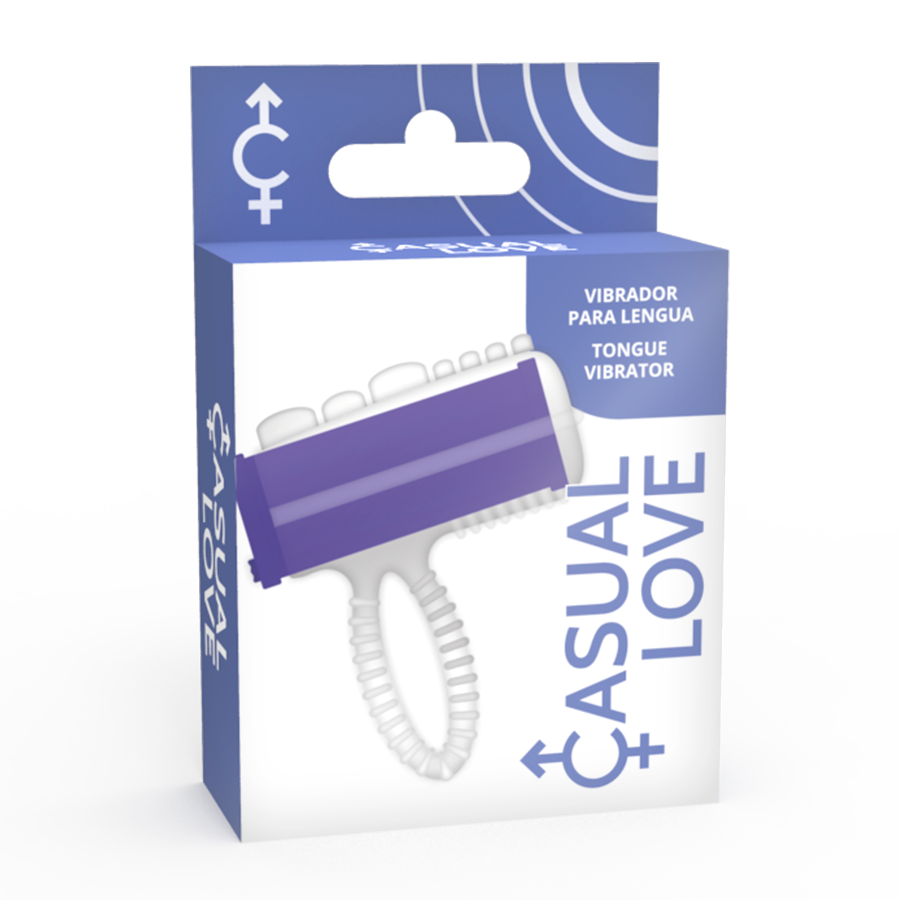 Casual Love Ring Vibrator lila Tongue