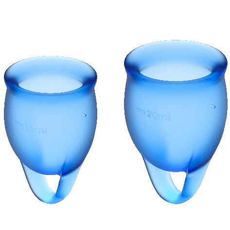 Satisfyer Menstrual Cups Feel Confident Menstrual Cup Dunkelblau...