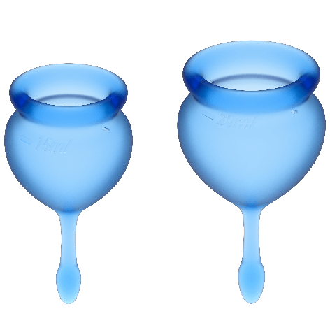 Satisfyer Menstrual Cups Feel Good Menstrual Cup Dunkelblau 15 + 20 ml