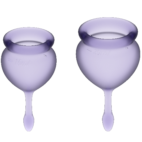 Satisfyer Menstrual Cups Feel Good Menstrual Cup Lila 15 + 20 ml