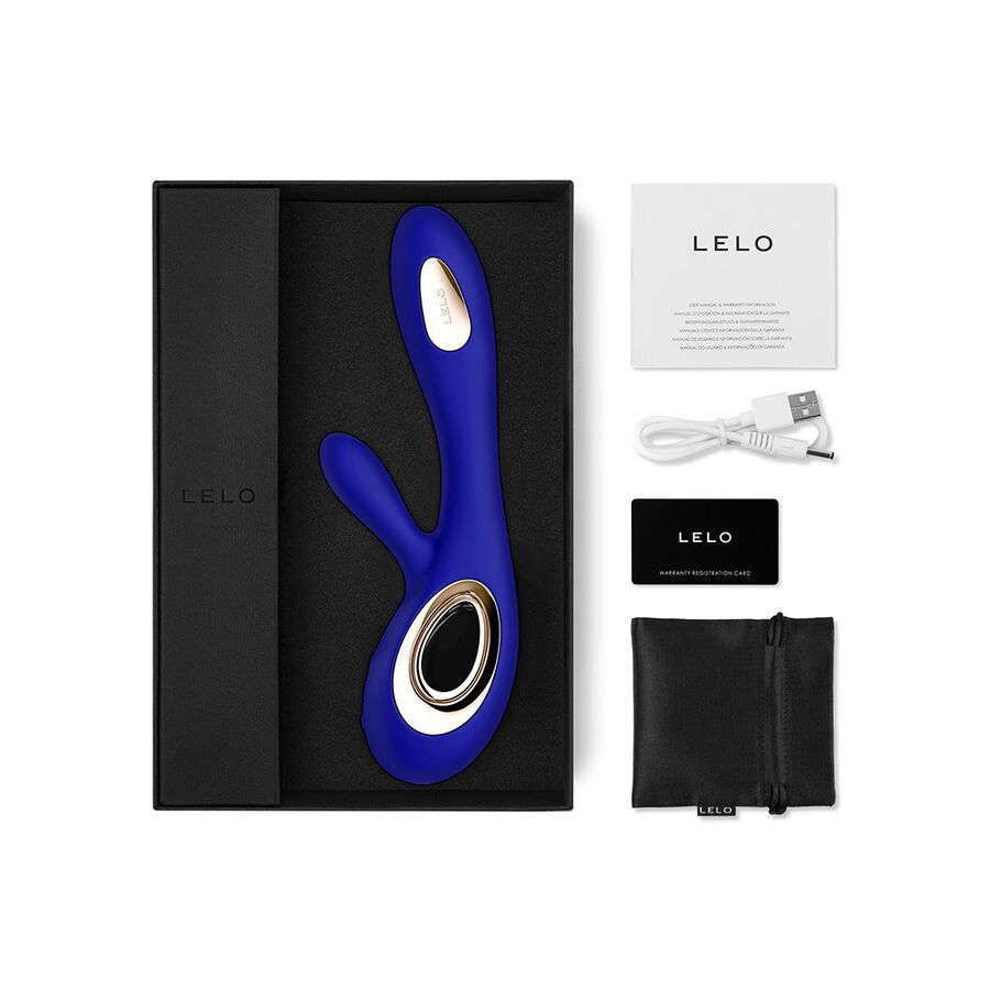 LELO Soraya Wave Vibrator Rabbit Mitternachtblau