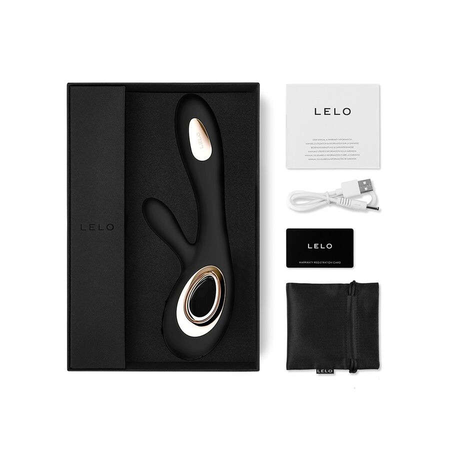 LELO Soraya Wave Vibrator Kaninchen Schwarz