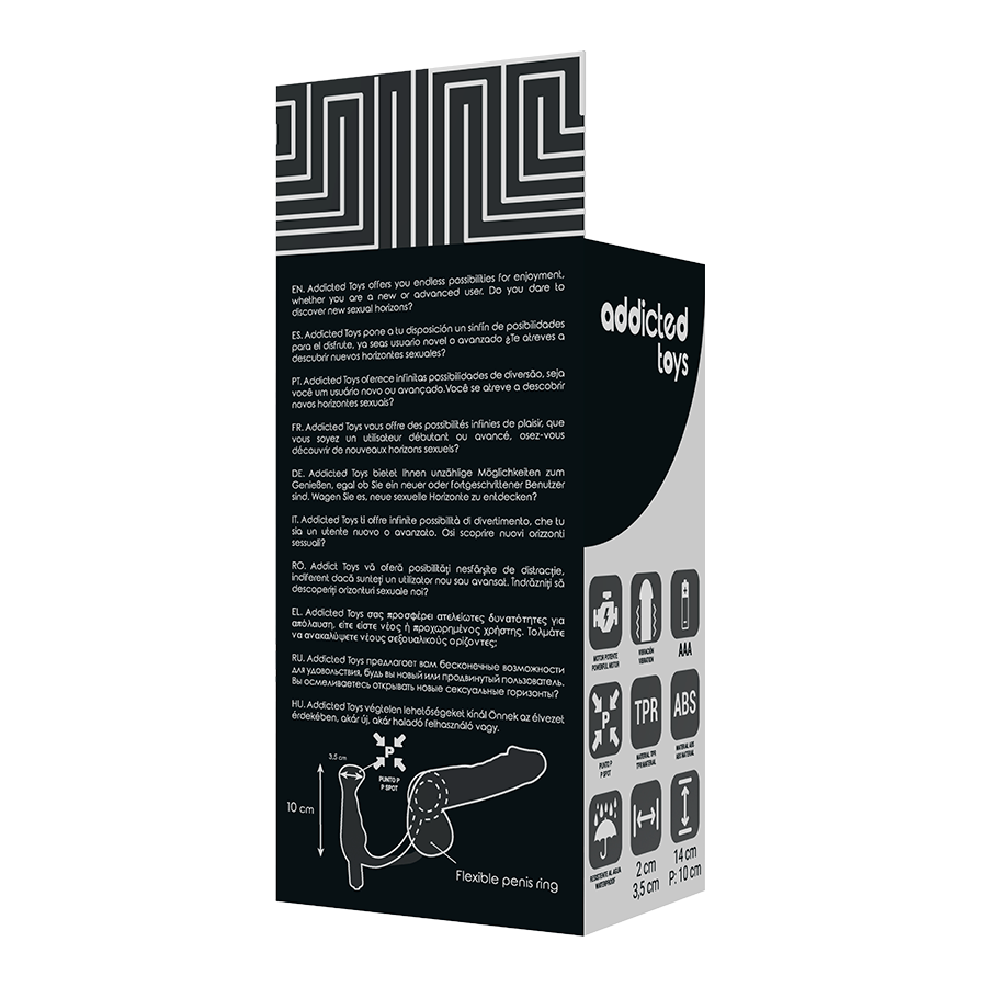 Addicted Toys Vibrator Prost Tico Schwarz 10 CM