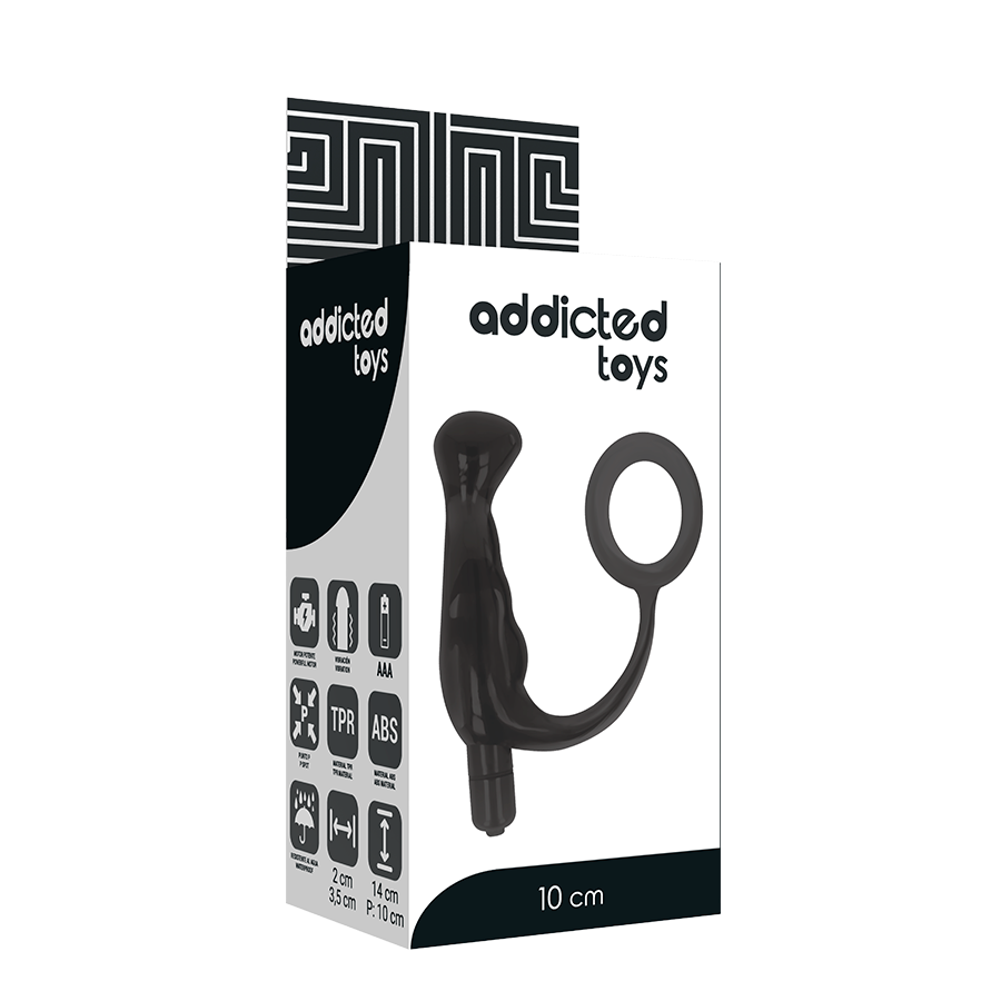 Addicted Toys Vibrator Prost Tico Schwarz 10 CM