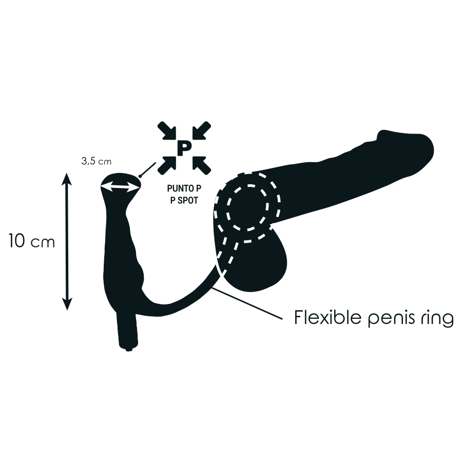 Addicted Toys Vibrator Prost Tico Schwarz 10 CM