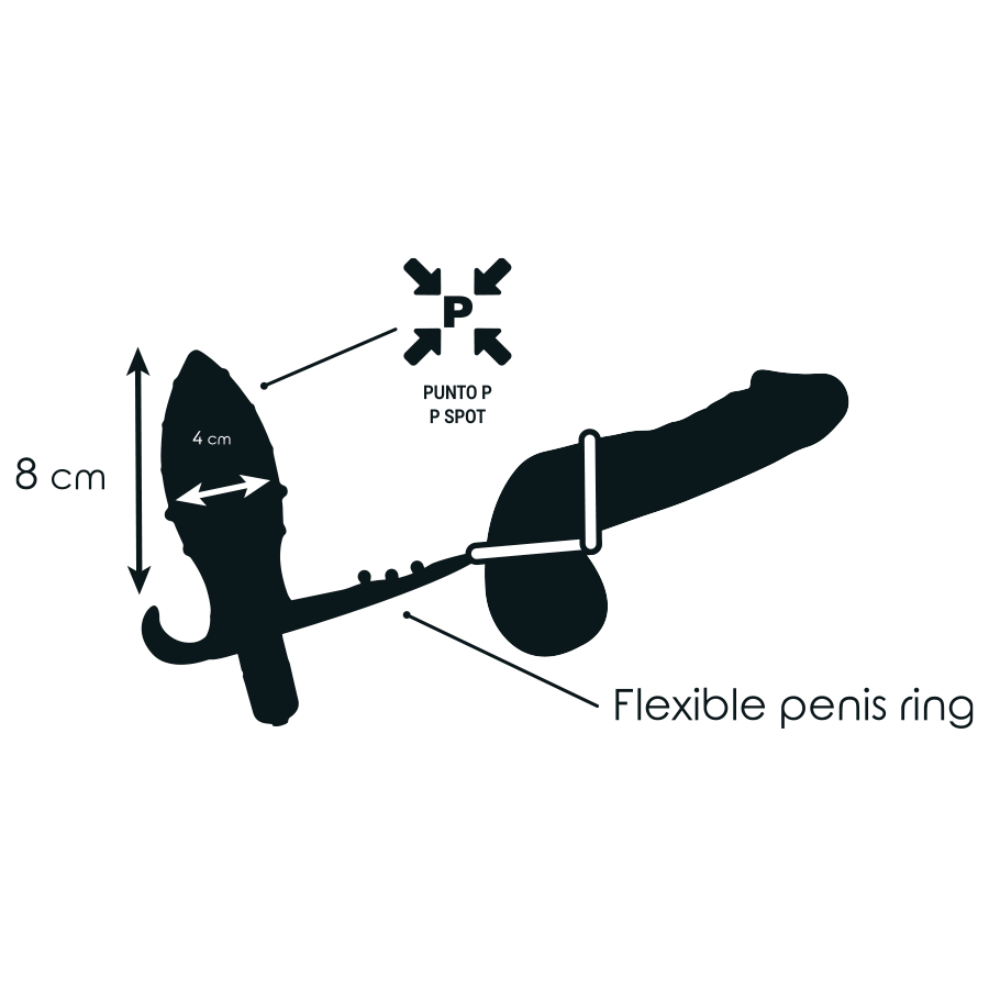 Addicted Toys Analplug Mit Doppeltem Schwarzen Ring